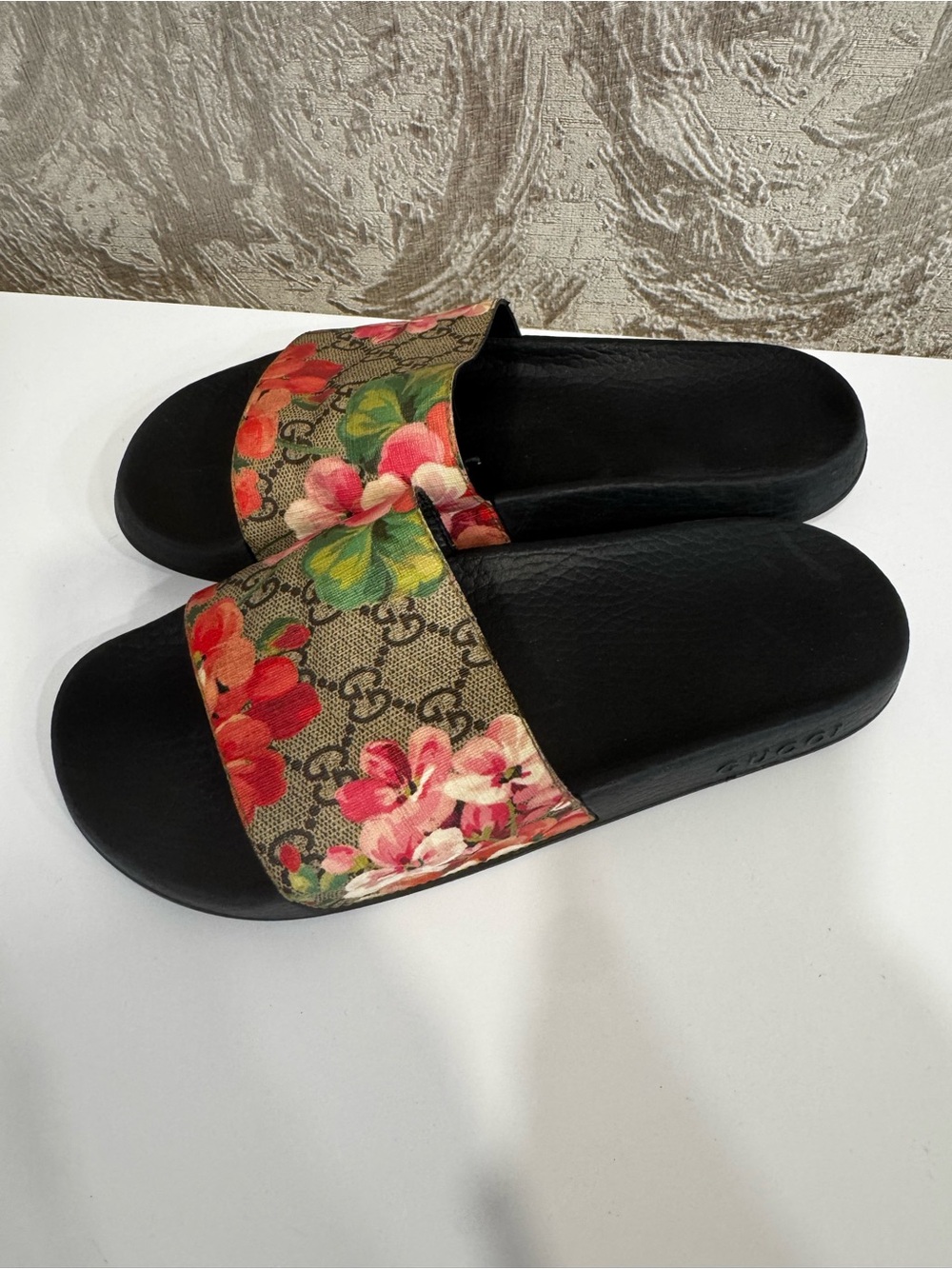 Gucci slides sandals floral gg - Picture 2 of 6